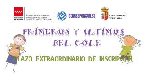 Apertura del plazo extraordinario de inscripción para Los Primeros y Últimos del Cole