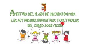 Matriculación de las actividades educativas y culturales del curso 2022/2023