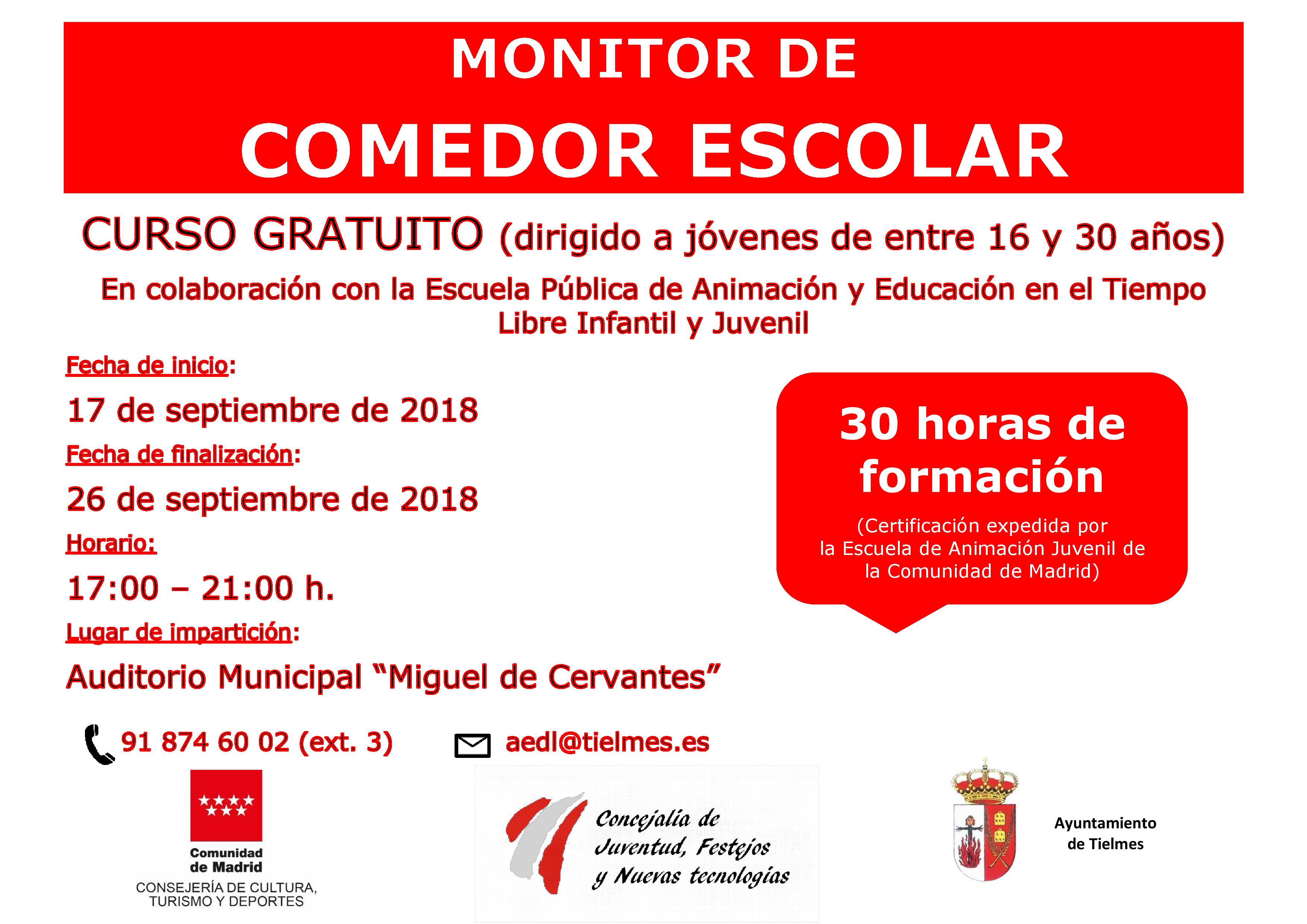 CartelcursoMonitorComedorEscolar